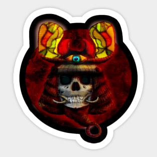 Skull The Red Tomb Sticker